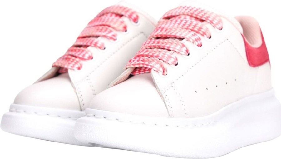 Kids Alexander McQueen Sneakers | Alexander Mcqueen Molly Sneaker White-Zalm Wit