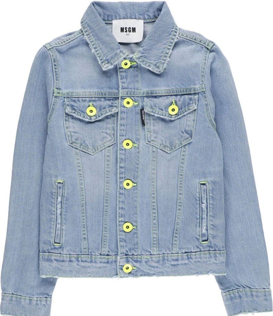 Kids MSGM Jassen | Msgm Jackets Blue Blauw