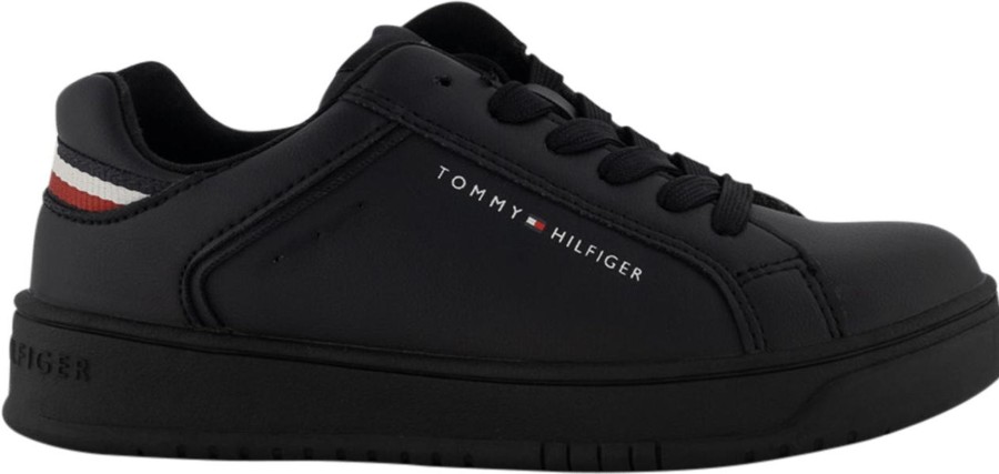 Kids Tommy Hilfiger Sneakers | Tommy Hilfiger Tommy Hilfiger Kinder Jongens Sneakers Zwart Zwart