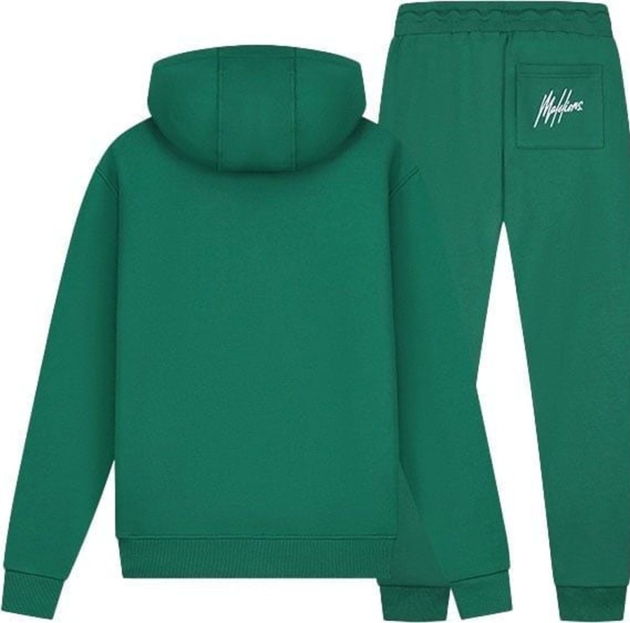 Heren Malelions | Malelions Signature Tracksuit - Dark Green Groen