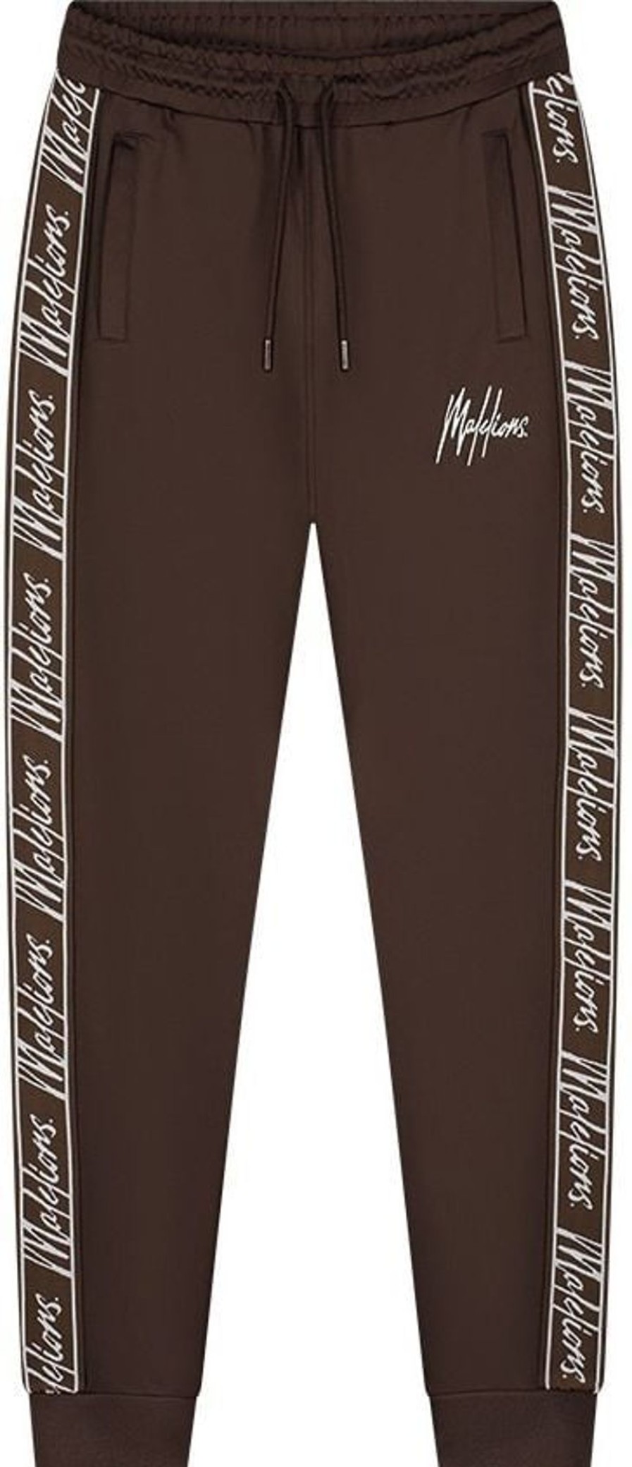 Dames Malelions | Malelions Women Tape Trackpants - Brown Bruin