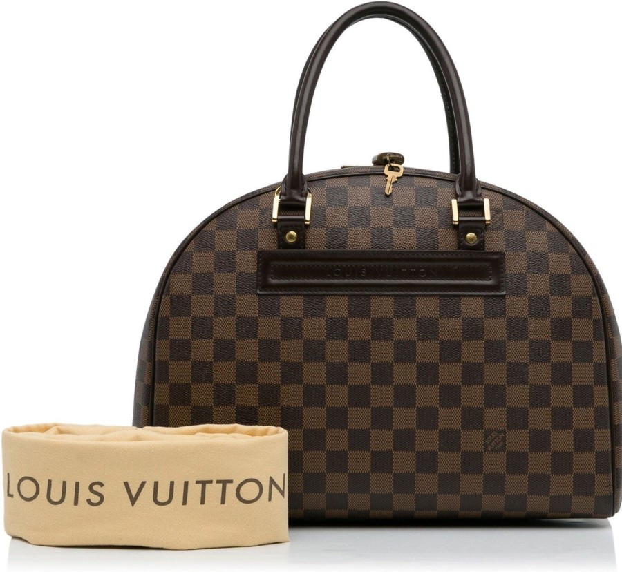 Dames Louis Vuitton | Louis Vuitton Damier Ebene Nolita Bruin