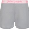 Kids Palm Angels Shorts | Palm Angels Palm Angels Kinder Meisjes Shorts Donker Grijs Grijs