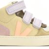 Kids Veja Sneakers | Veja V-10 Mid Almond-Peach Beige