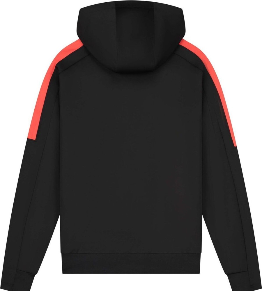 Heren Malelions | Malelions Sport Fielder Hoodie - Black/Red Zwart