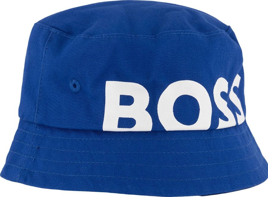 Kids Hugo Boss Mutsen & Petten | Hugo Boss Boss Baby Jongens Hoed Cobalt Blauw Blauw