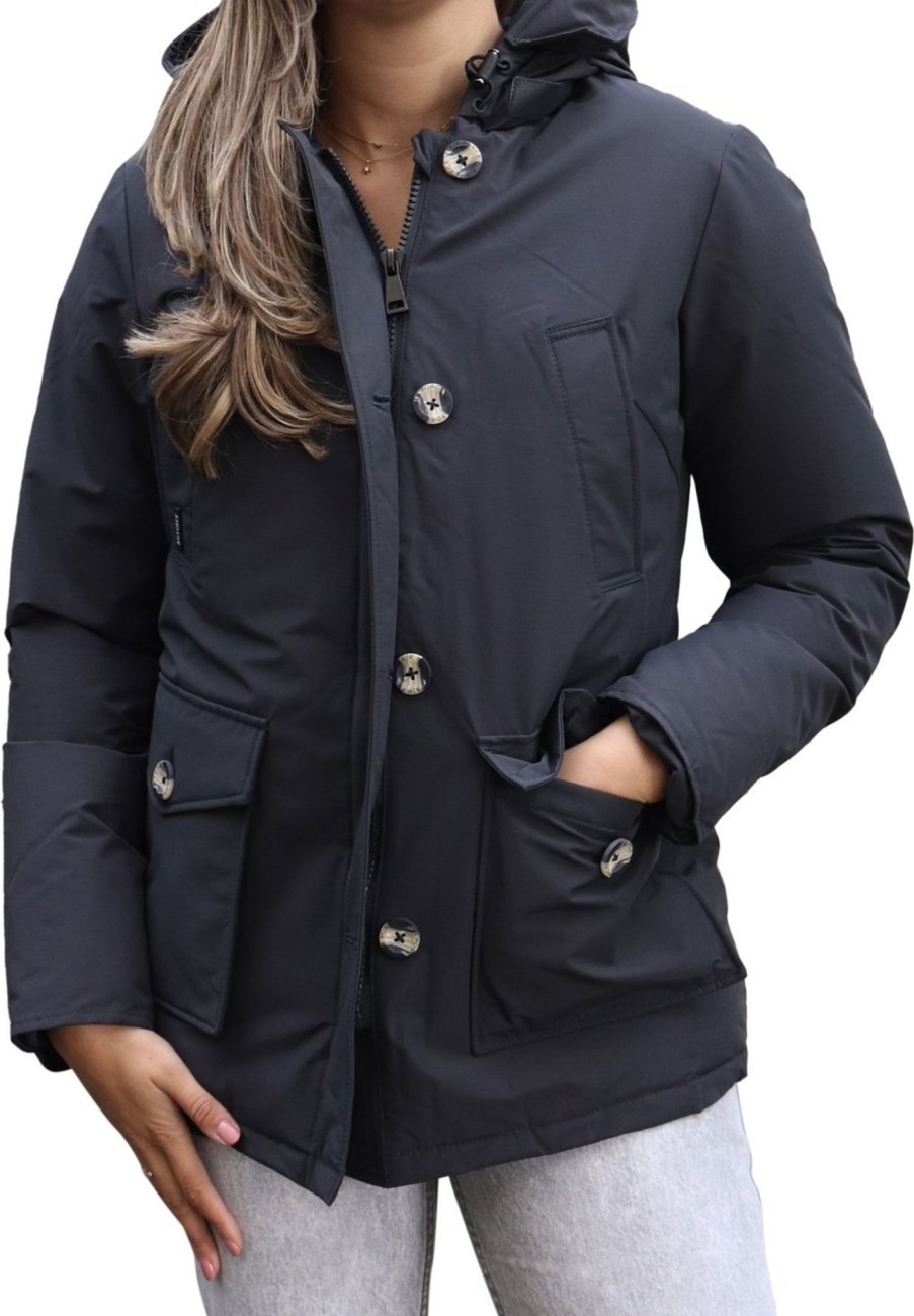 Dames Airforce | Airforce Pocket Parka Dark Navy Blue Blauw