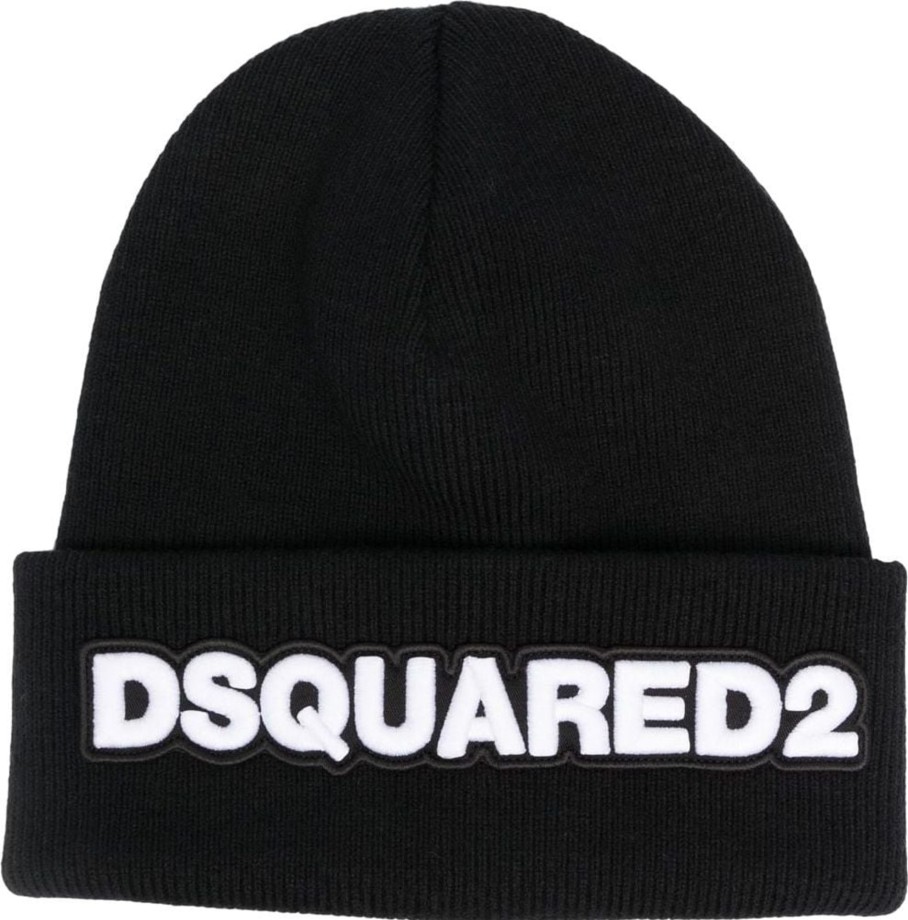 Dames Dsquared2 | Dsquared2 Hats Black Zwart