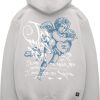 Heren JORCUSTOM | Jorcustom Loveangel Zipped Hoodie Lightgrey Grijs