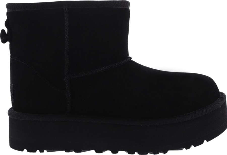 Kids UGG Laarzen | Ugg Kids' Classic Mini Platform Zwart