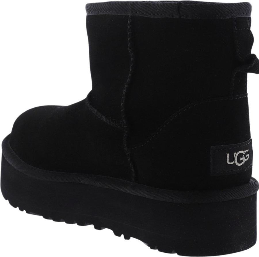 Kids UGG Laarzen | Ugg Kids' Classic Mini Platform Zwart