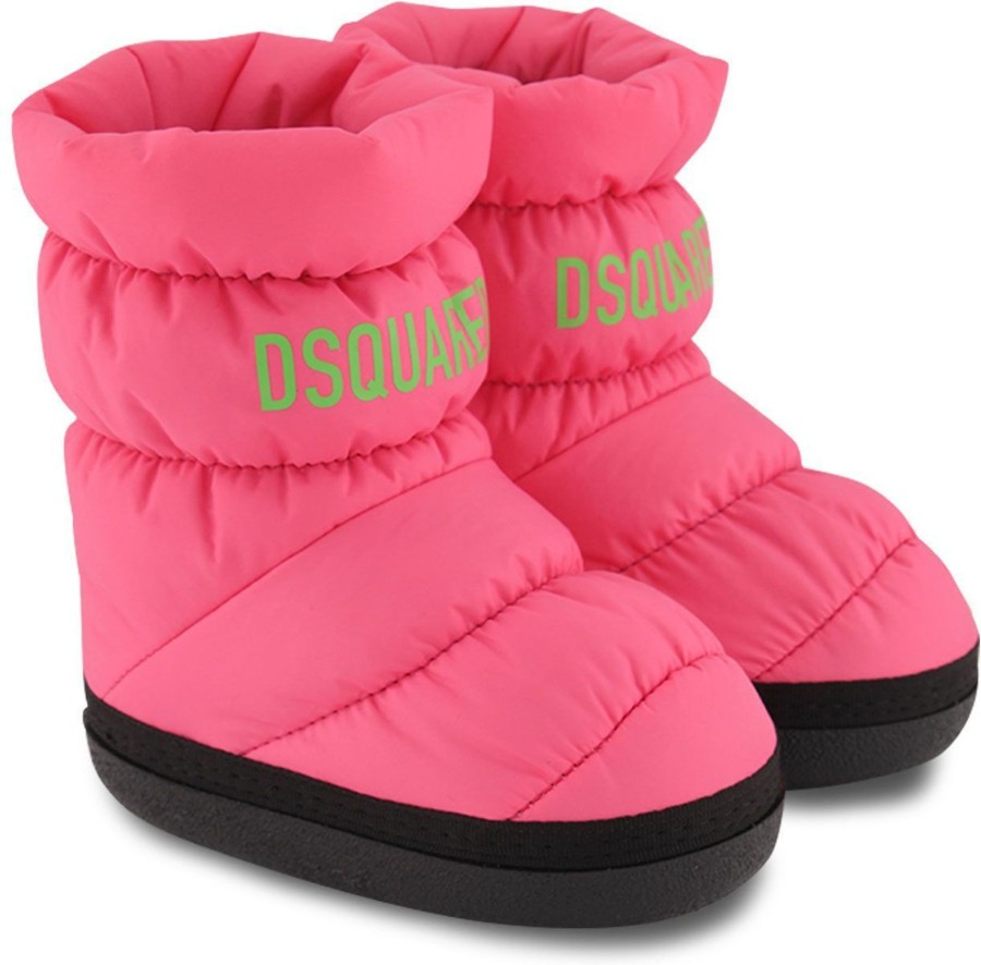 Kids Dsquared2 Schoenen | Dsquared2 Dsquared2 72341 Kinder Snowboots Roze Roze