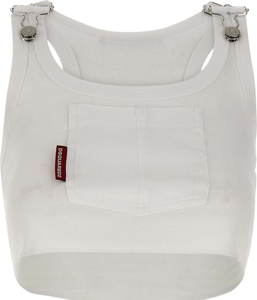 Dames Dsquared2 | Dsquared2 Top White Wit