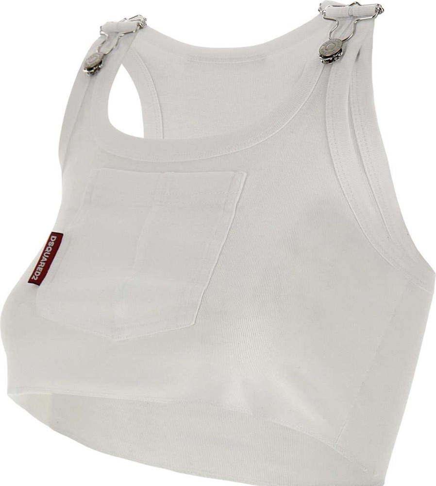 Dames Dsquared2 | Dsquared2 Top White Wit