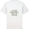 Heren Quotrell | Quotrell La Vie T-Shirt | Cement/Concrete Grijs