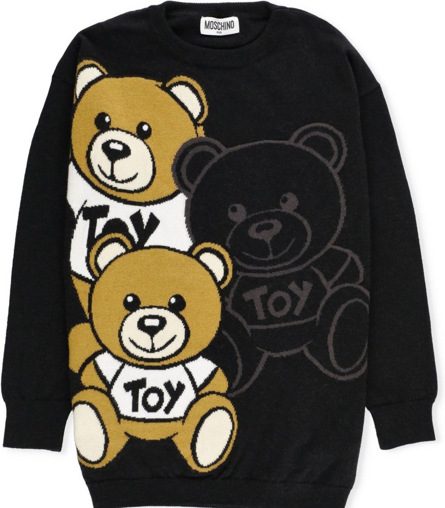 Kids Moschino Truien | Moschino Sweaters Black Zwart