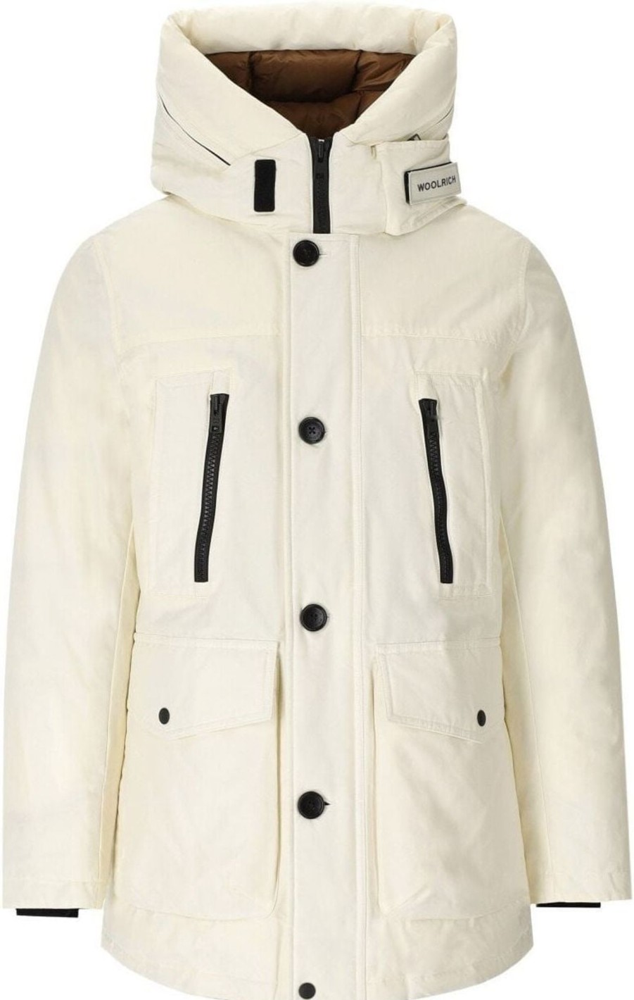 Heren Woolrich | Woolrich Ramar Arctic Off-White Parka White Wit