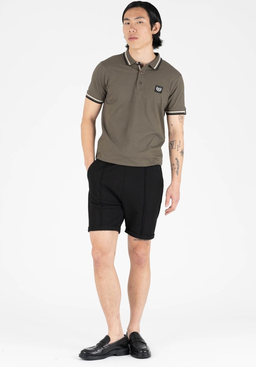 Heren Quotrell | Quotrell Quotrell Couture - Avergne Polo | Army Green/Black Groen