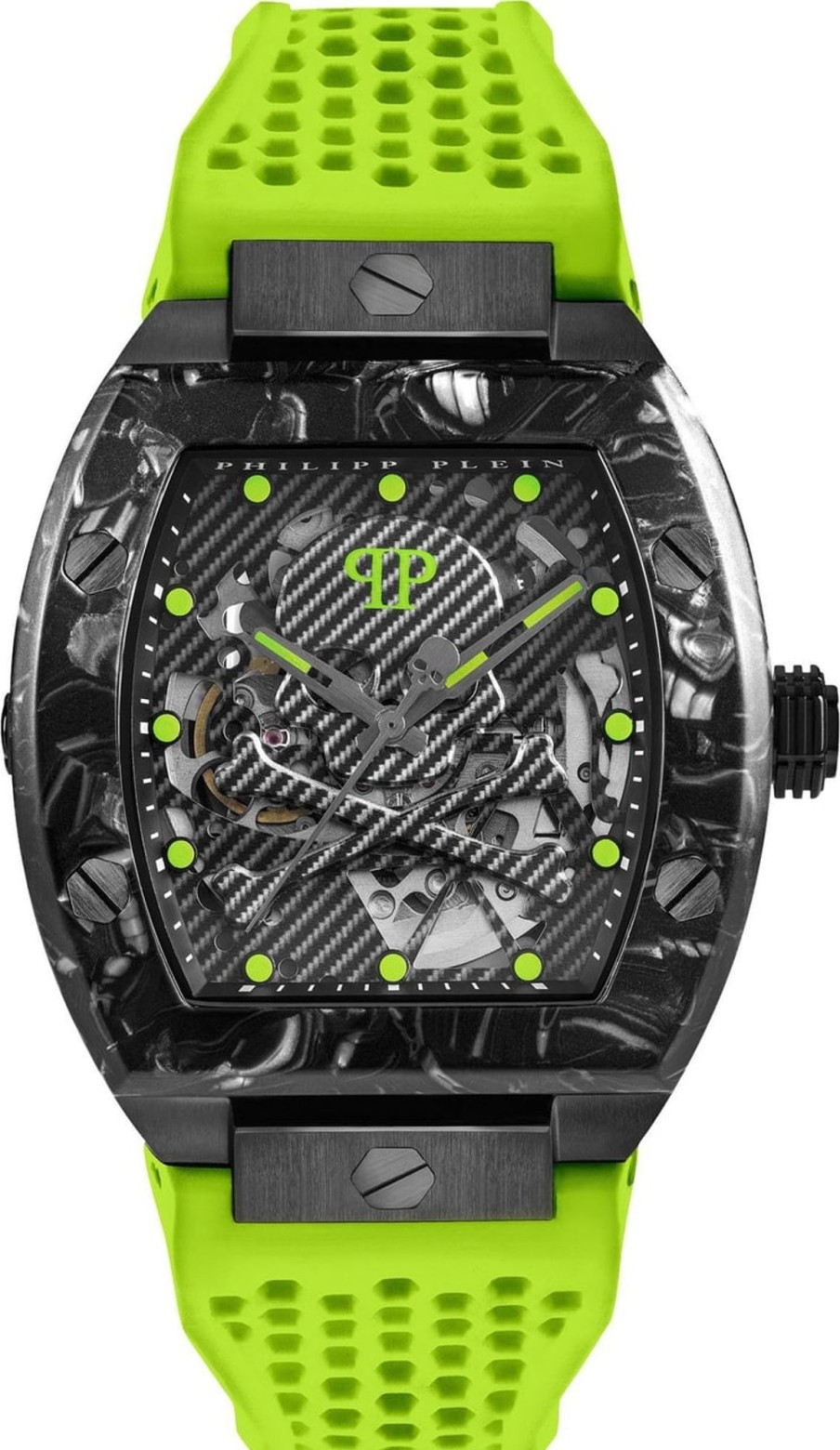 Heren Philipp Plein | Philipp Plein Pwbaa0822 The $Keleton Sport Master Horloge 44 Mm Zwart