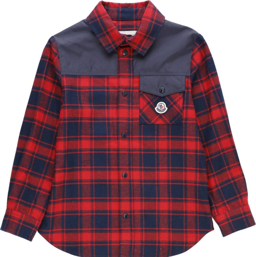 Kids Moncler Overhemden | Moncler Shirts Red Neutraal