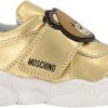 Kids Moschino Schoenen | Moschino Moschino Kinder Meisjes Sneakers Goud Metallic