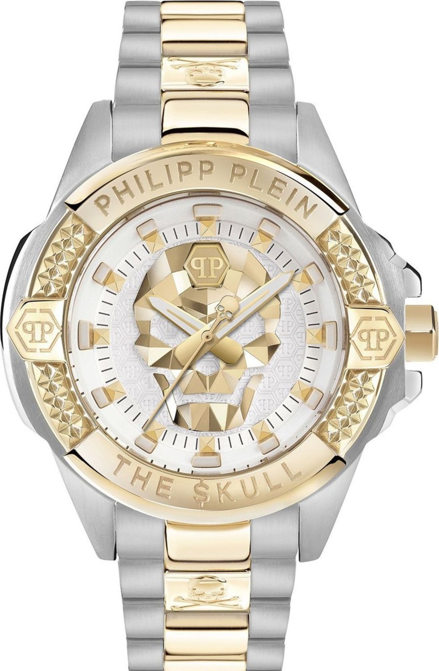 Dames Philipp Plein | Philipp Plein The $Kull Pwnaa1523 Dameshorloge 41 Mm Wit