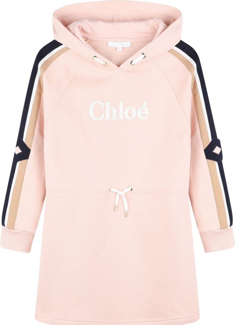 Kids Chloé Jurken | Chloe Sweatdress Pink Roze