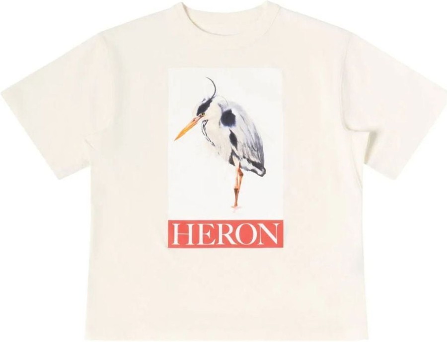 Dames Heron Preston | Heron Preston Bird-Motif Logo-Print T-Shirt Neutraal