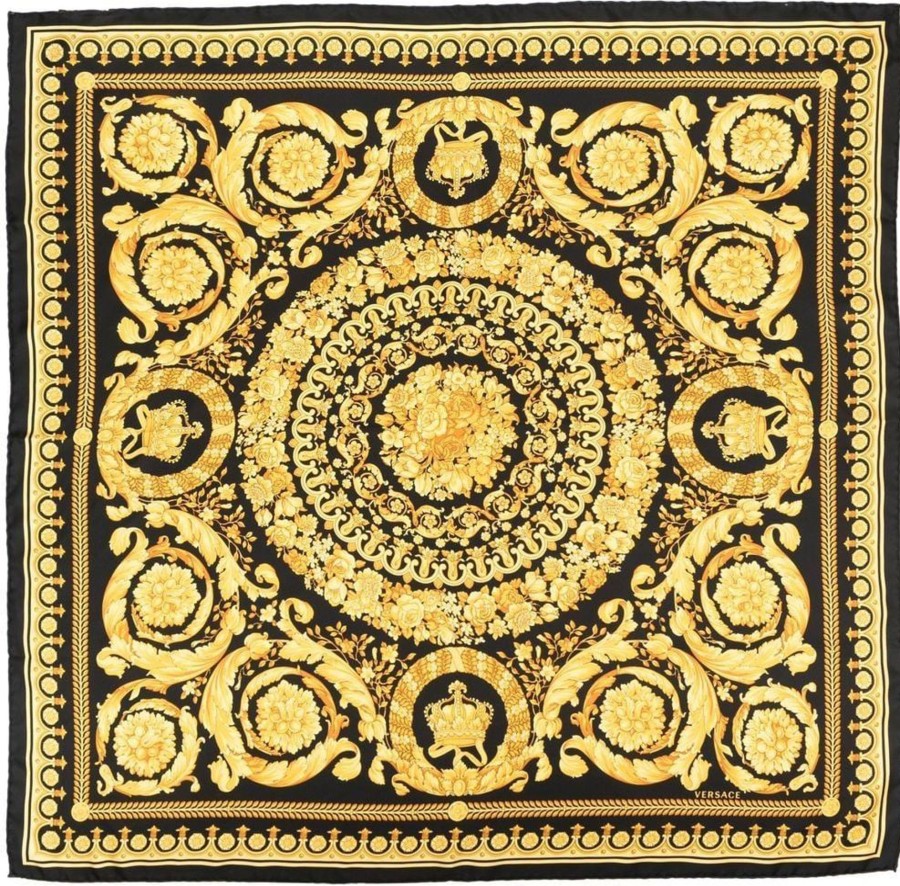 Dames Versace | Versace Scarfs Black Black Zwart