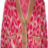 Dames Liu Jo | Liu Jo Animal Print Cardigan Glam Macula Dierenprint