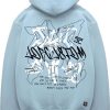 Heren JORCUSTOM | Jorcustom Price Zipped Hoodie Blue Blauw