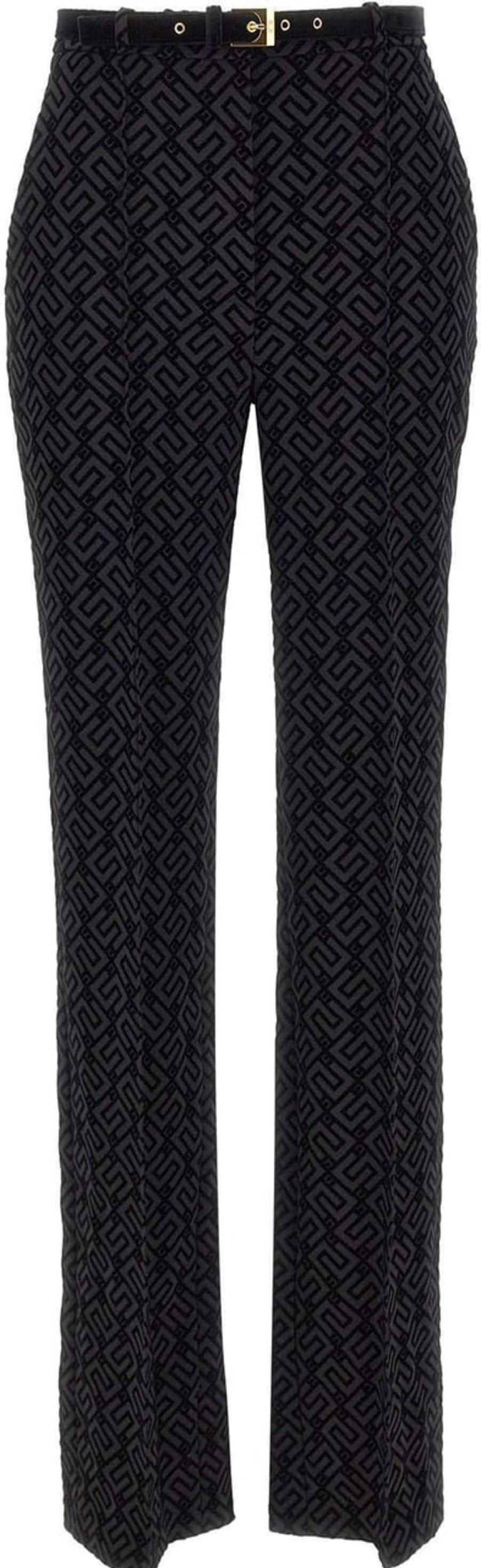 Dames Elisabetta Franchi | Elisabetta Franchi Trousers Black Zwart