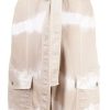 Dames Stella McCartney | Stella Mccartney Stella Mccartney Tie-Dye Belted Denim Jumpsuit Beige