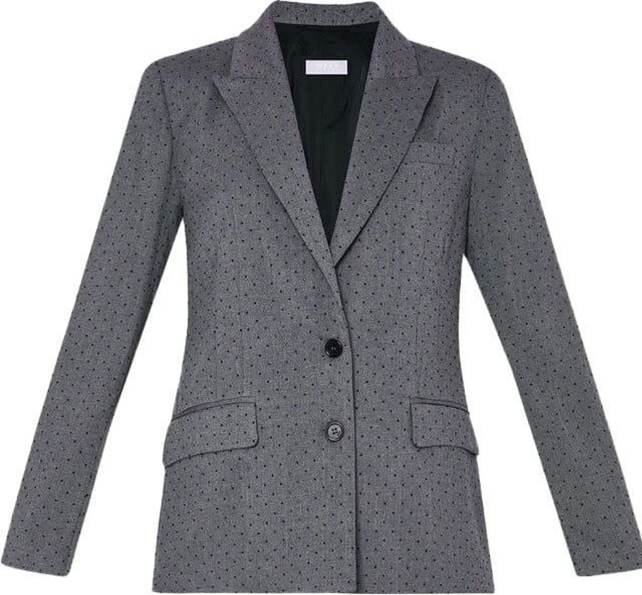 Dames Liu Jo | Liu Jo Diamante Blazer Grey Grijs