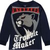 Kids My Brand T-Shirts | My Brand Panther Trouble Longsleeve Blauw