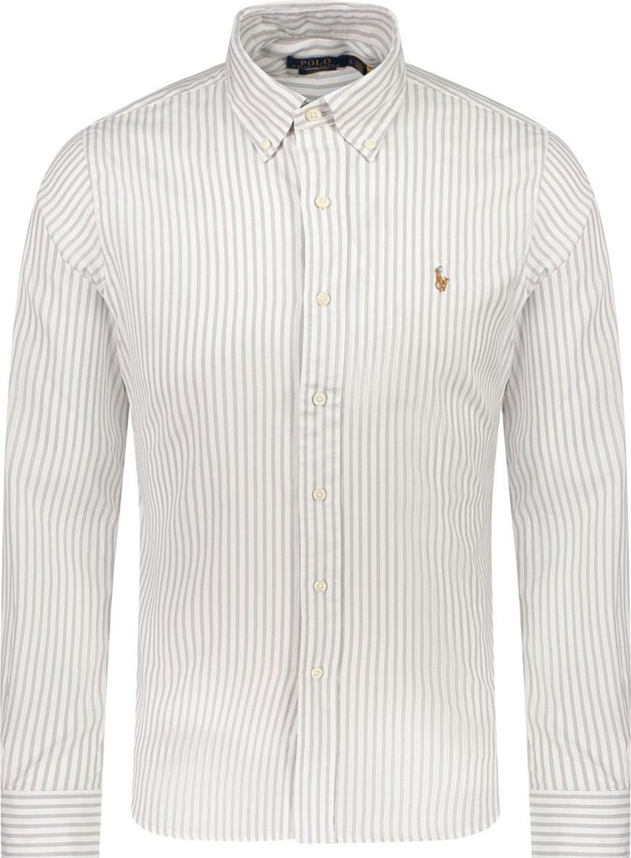 Heren Ralph Lauren | Ralph Lauren Polo Overhemd Grijs Grijs