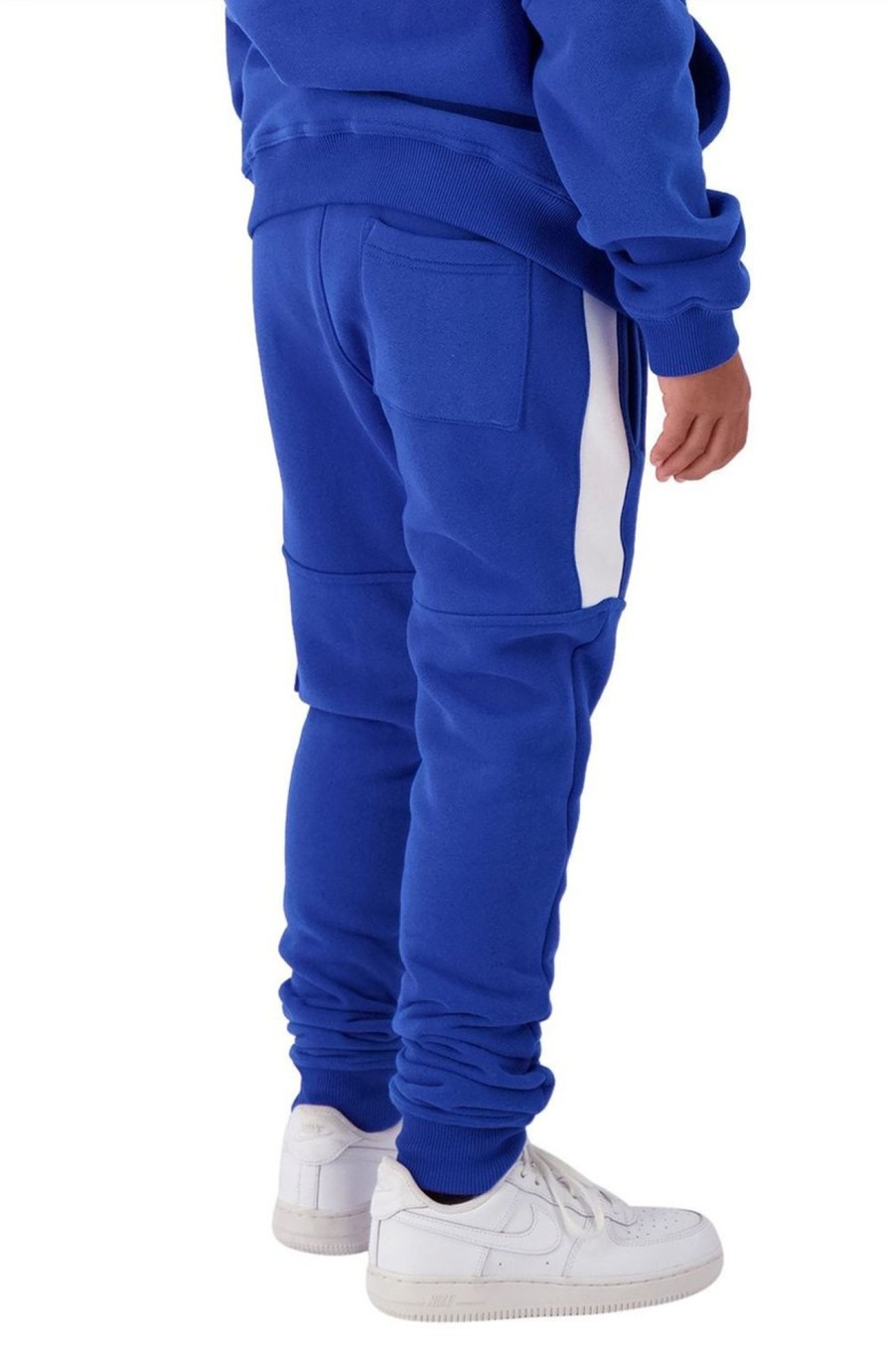 Kids Black Bananas Broeken | Black Bananas Jr Stripe Sweatpants Blauw