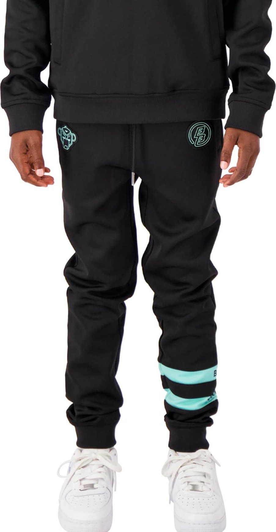 Kids Black Bananas Broeken | Black Bananas Jr Limit Trackpants Zwart