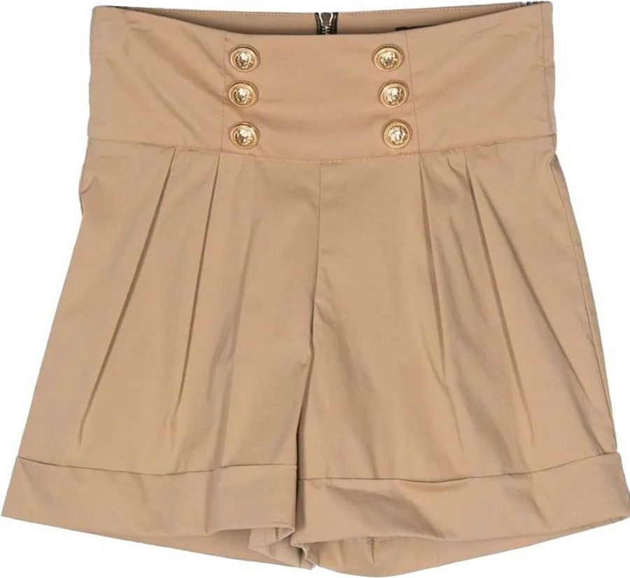 Kids Balmain Shorts | Balmain Short Beige Beige