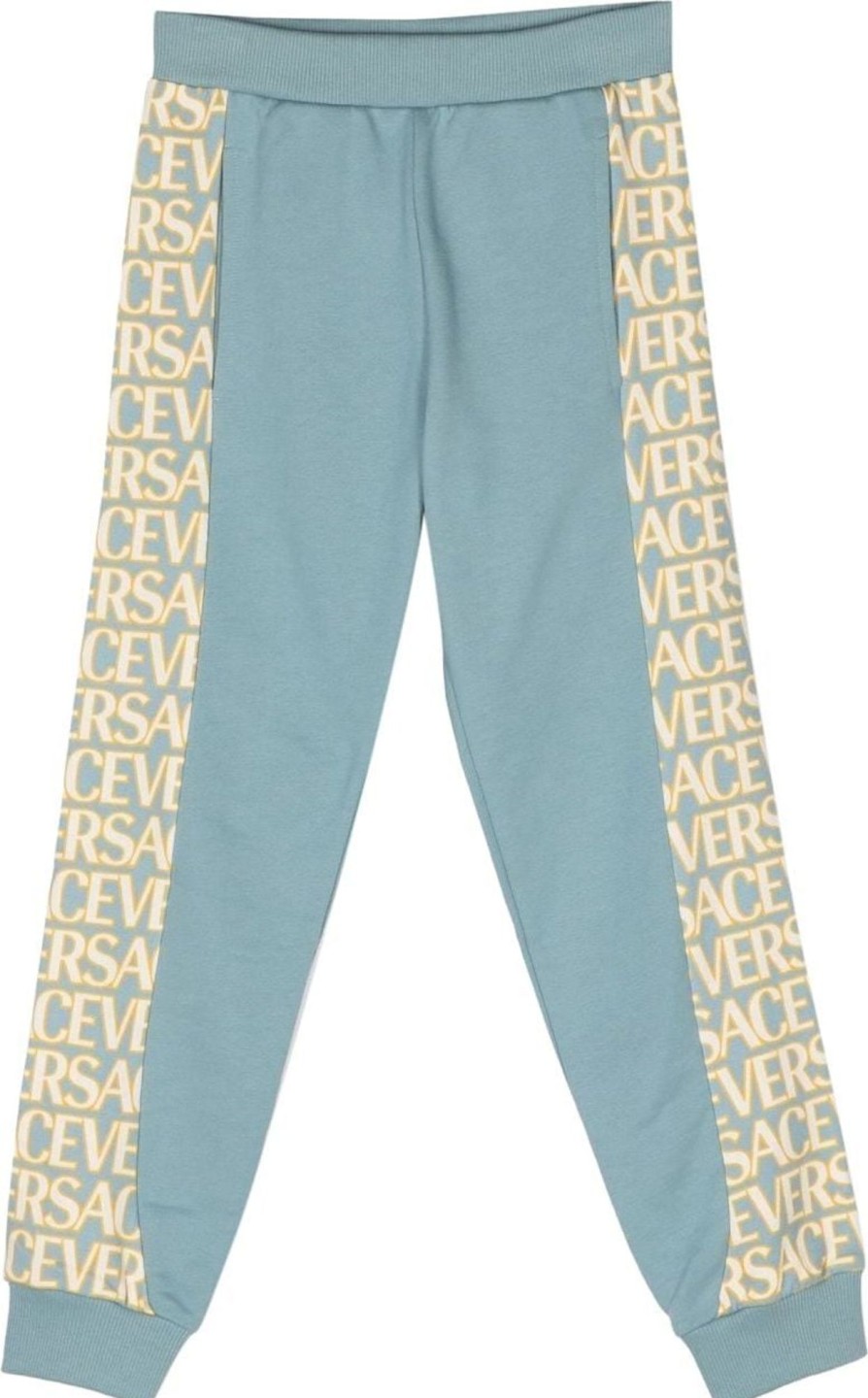 Kids Versace Broeken | Versace Sweatpant Lightblue Blauw