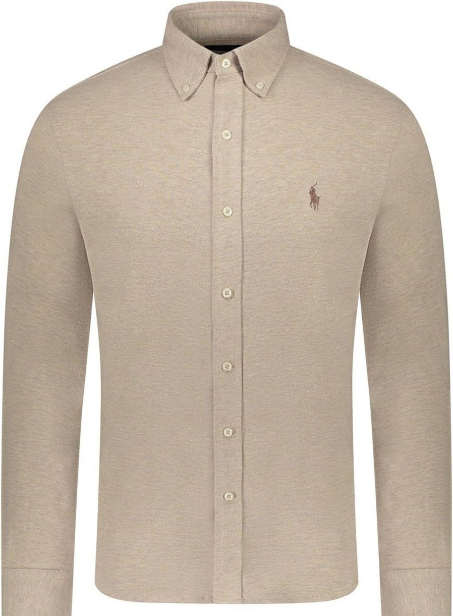 Heren Ralph Lauren | Ralph Lauren Polo Overhemd Beige Beige