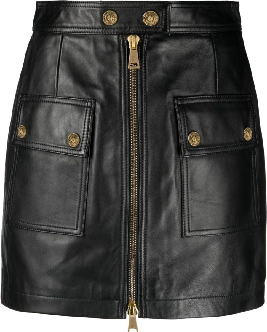 Dames Versace Jeans Couture | Versace Jeans Couture Versace Jeans Couture Skirts Black Zwart