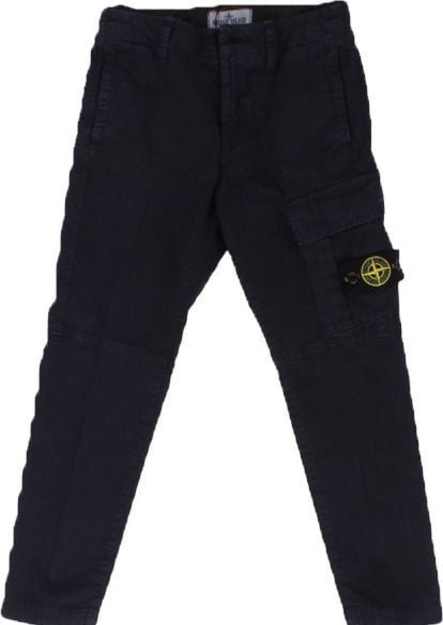 Kids Stone Island Junior Broeken | Stone Island Junior Trousers Blue Blauw