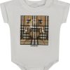 Kids Burberry Rompers | Burberry Burberry Unisex Romper Wit Wit