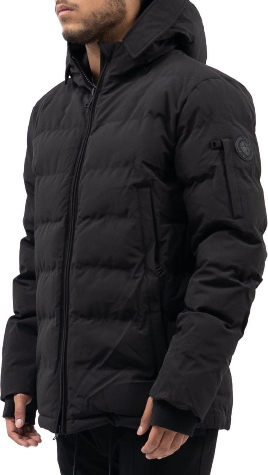 Heren Airforce | Airforce Mitchell Parka Winterjas Zwart