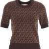 Dames Michael Kors | Michael Kors Logo Sweater Bruin