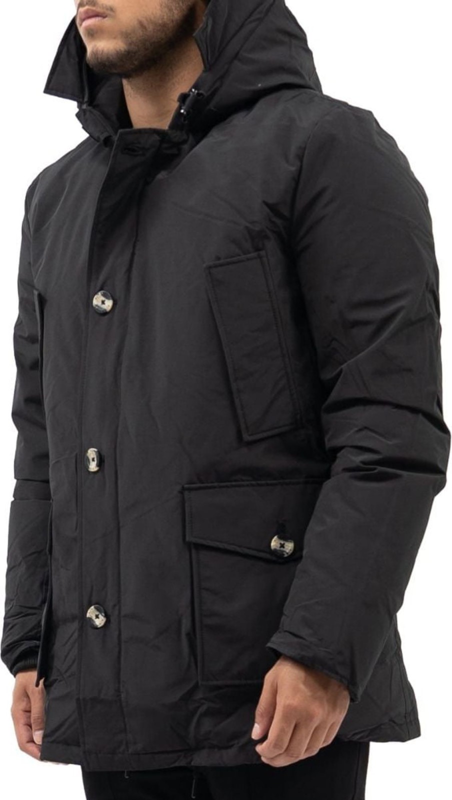 Heren Airforce | Airforce Classic Parka Winterjas Zwart