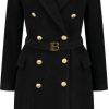 Kids Balmain Jassen | Balmain Coat Zwart