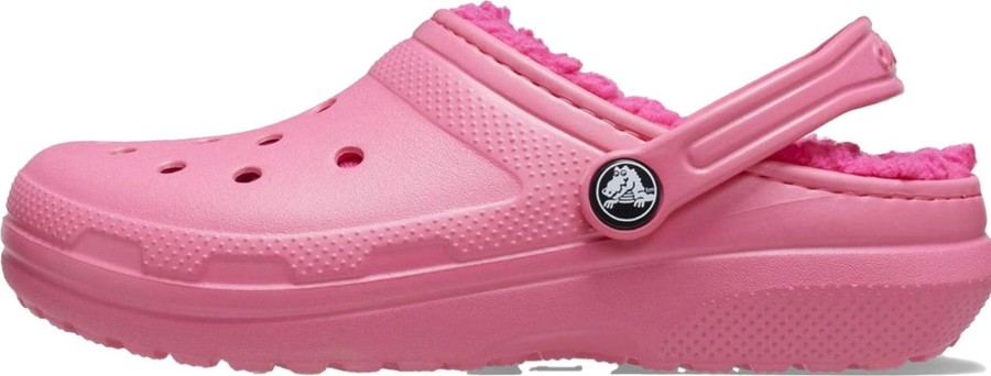 Kids Crocs Schoenen | Crocs Slippers Kid Classic Lined Clog Toddler Cr.207009.Hypk Roze