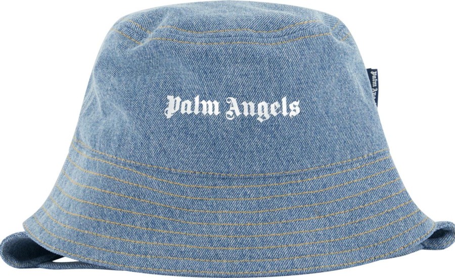 Kids Palm Angels Mutsen & Petten | Palm Angels Palm Angels Kinder Jongens Hoed Jeans Blauw